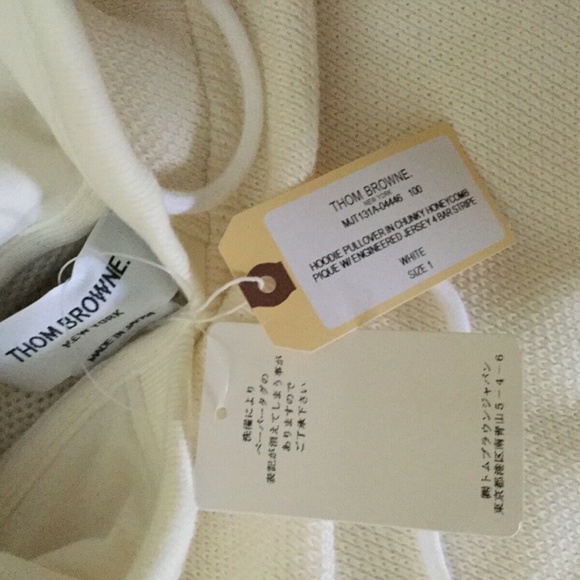 Thom Browne Honeycomb Pique 4-Bar Hoodie - $900 Re - Picture 4 of 7